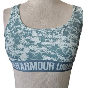 Under Armour Blue Racerback Compression Sports Bra Size Small